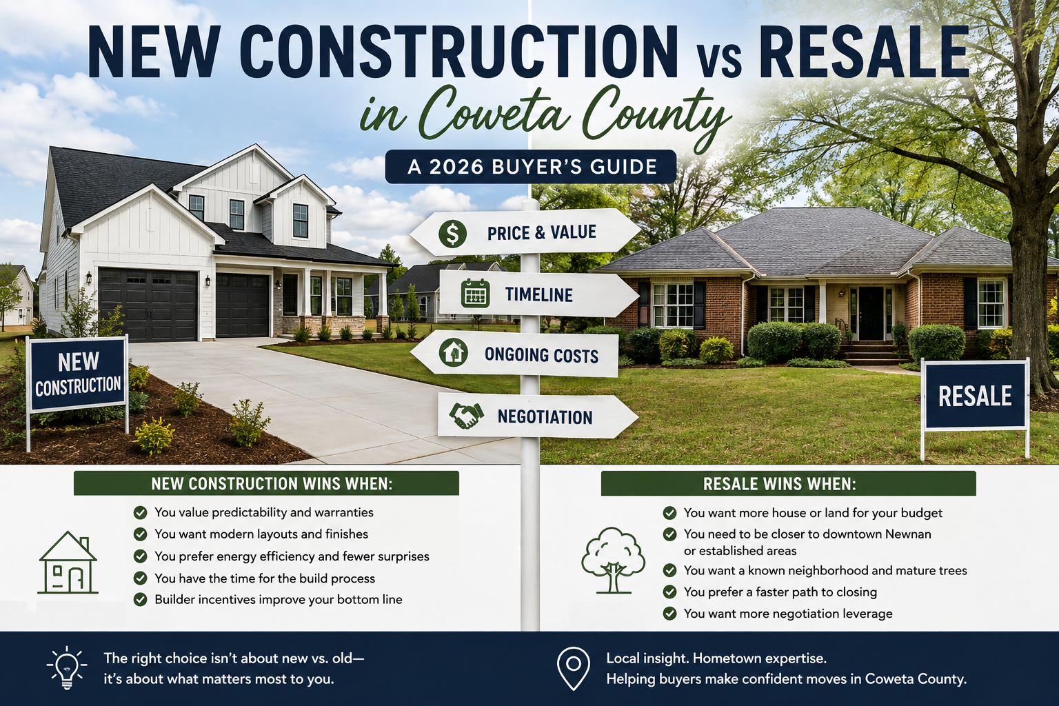 New construction vs resale homes in Coweta County, Georgia – 2026 buyer’s guide