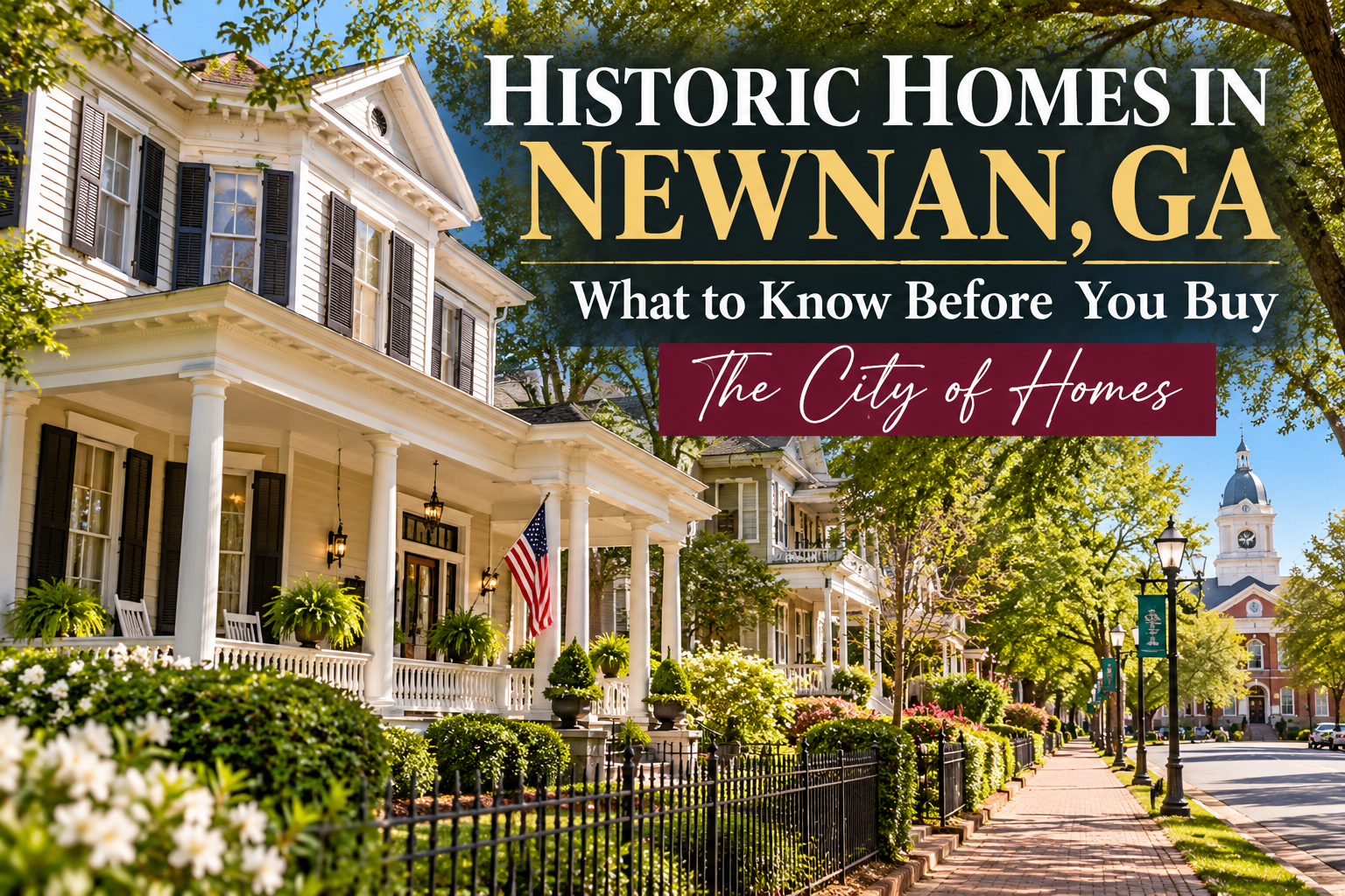 Historic Homes in Newnan GA: What to Know Before You Buy in the City of Homes (2026)