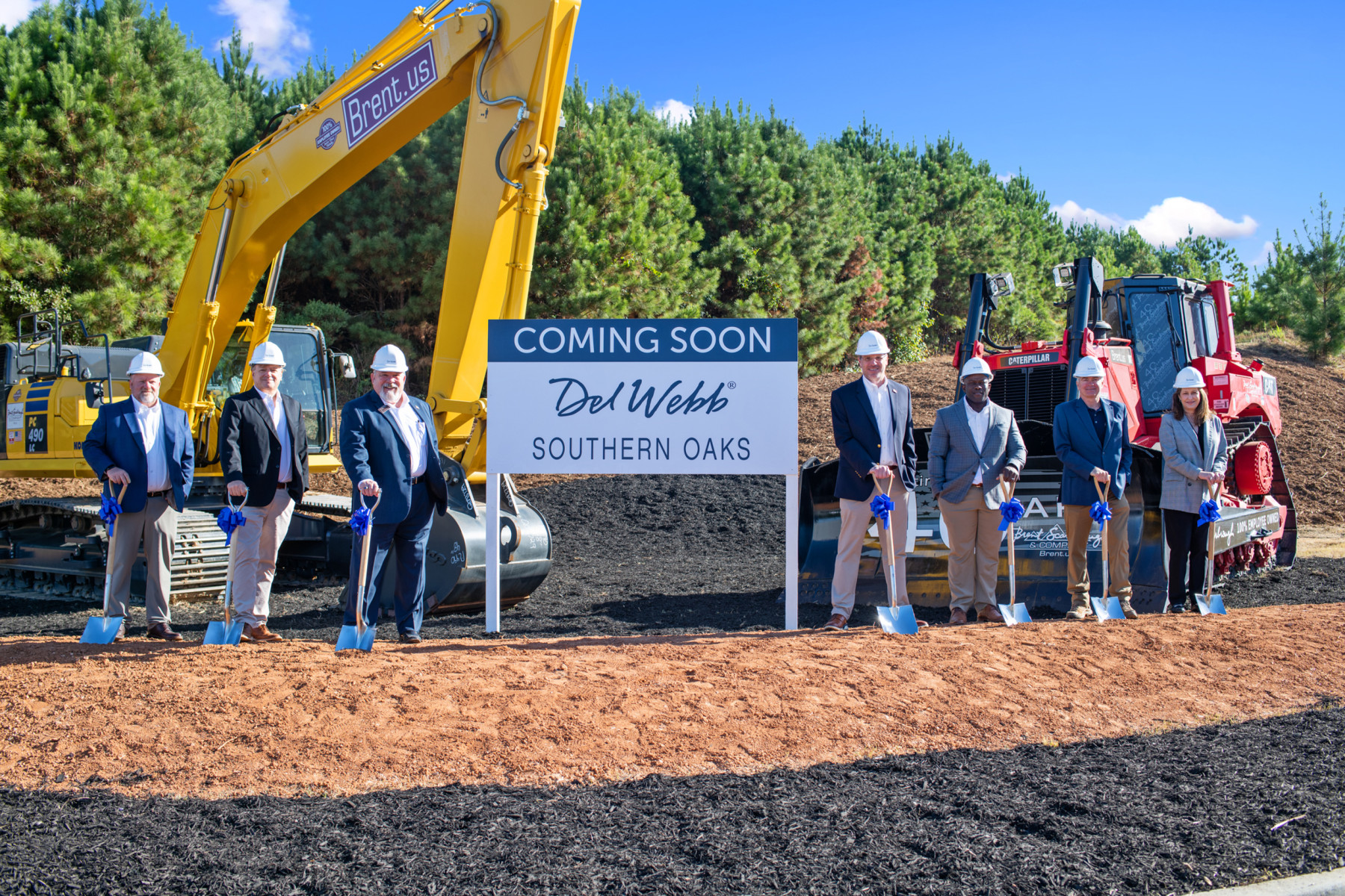 Del Webb Southern Oaks groundbreaking ceremony at the Newnan, Georgia construction site